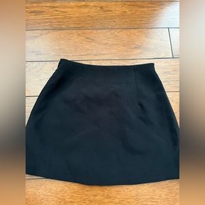 Black mini skirt